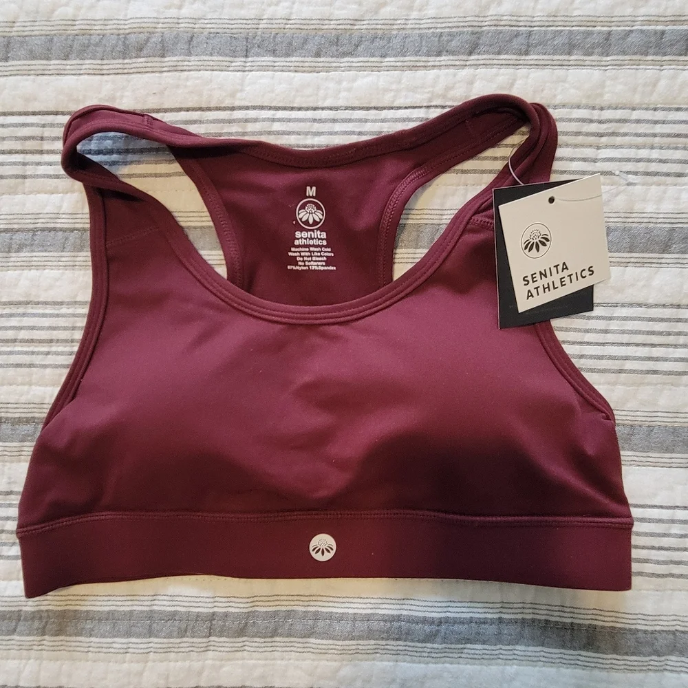 Senita Athletics Sarah Sports Bra - Mulberry - Picture 2 of 9